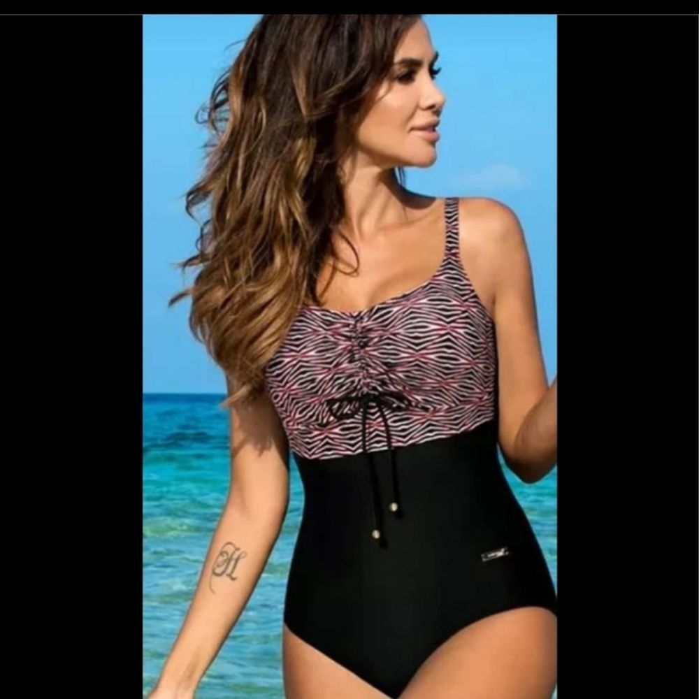 Tummy Control One-Piece Swimsuit, Women's top quality swimming wear monokini hig